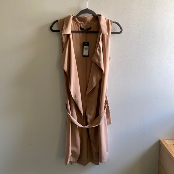 NWT GUESS Brienna Long Draped Vest SIZE S - Picture 8 of 15